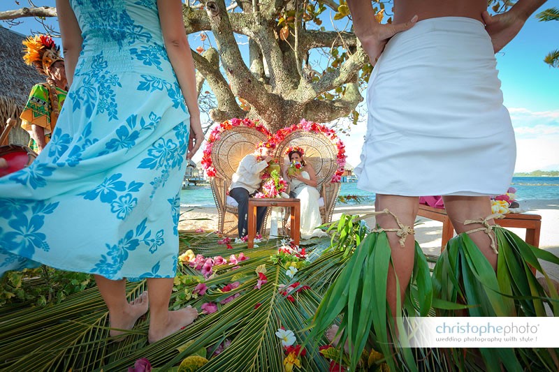 wedding ceremony in french polynesia