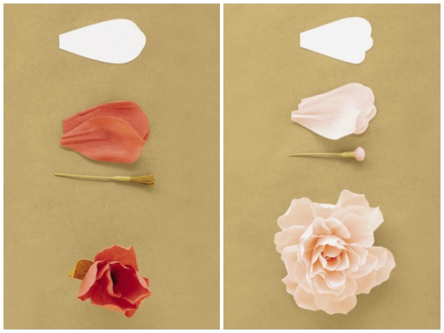 DIY ramo flores papel boda wedding bouquet flowers