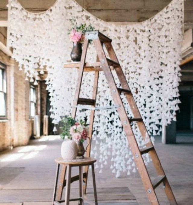 telón de fondo ceremonia ideas decoracion backdrop wedding libros telas parasoles ventanales