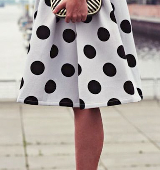 invitada boda blog vestido lunares topos polka dots dress skirt 