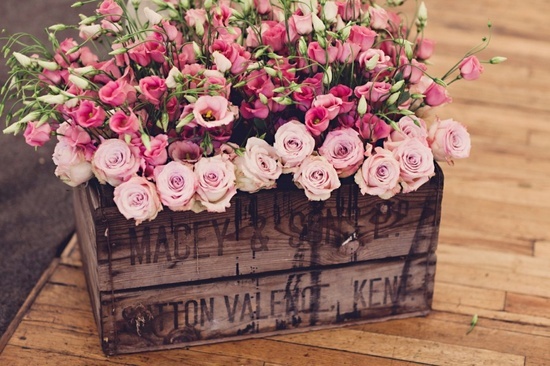 caja flores regalo boda ideas 