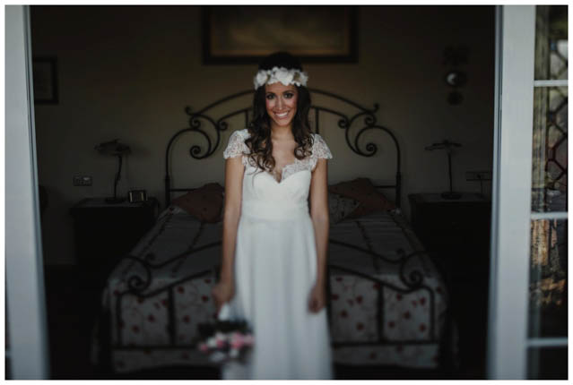 blog bodas laure sagazan vestido novia tocado flores jose bernal