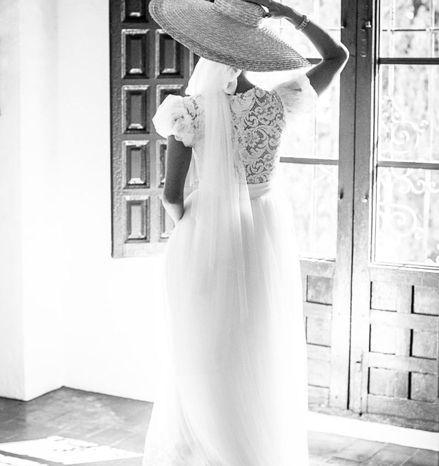 pamela novia boda blog sombrero rafia wedding hat bride