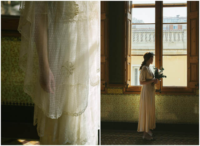 arca barcelona vintage vestido novia wedding dress gown bridal