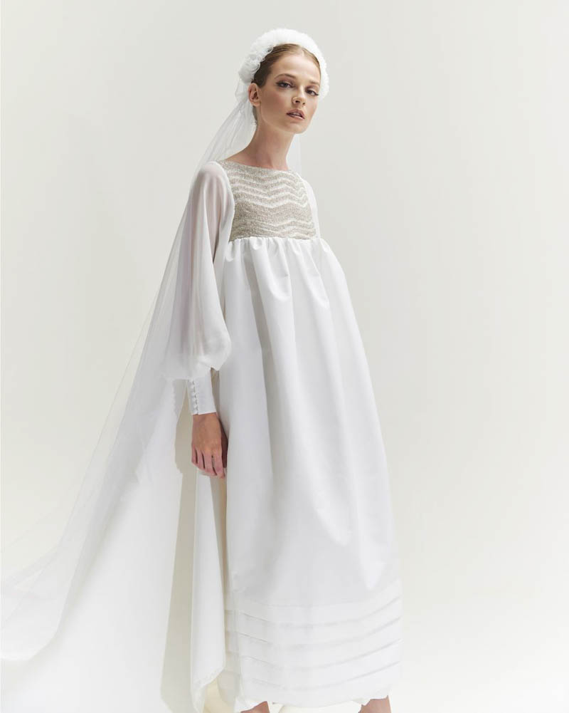 inunez vestido novia sencillo boda coleccion madrid