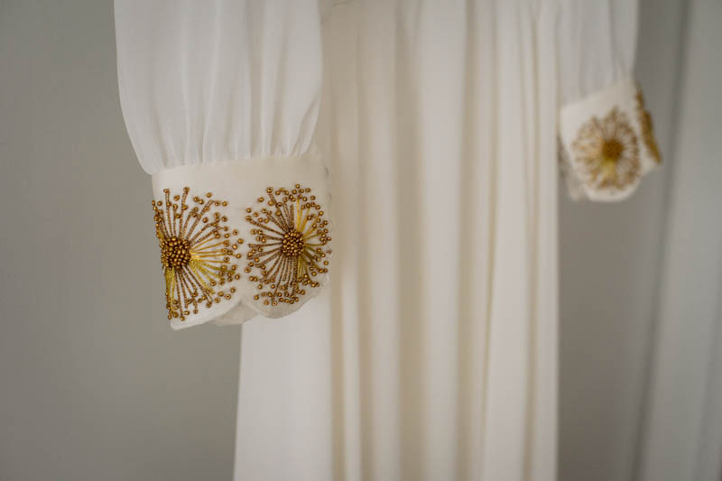 vestido novia santos costura detalles dorados barcelona blog bodas