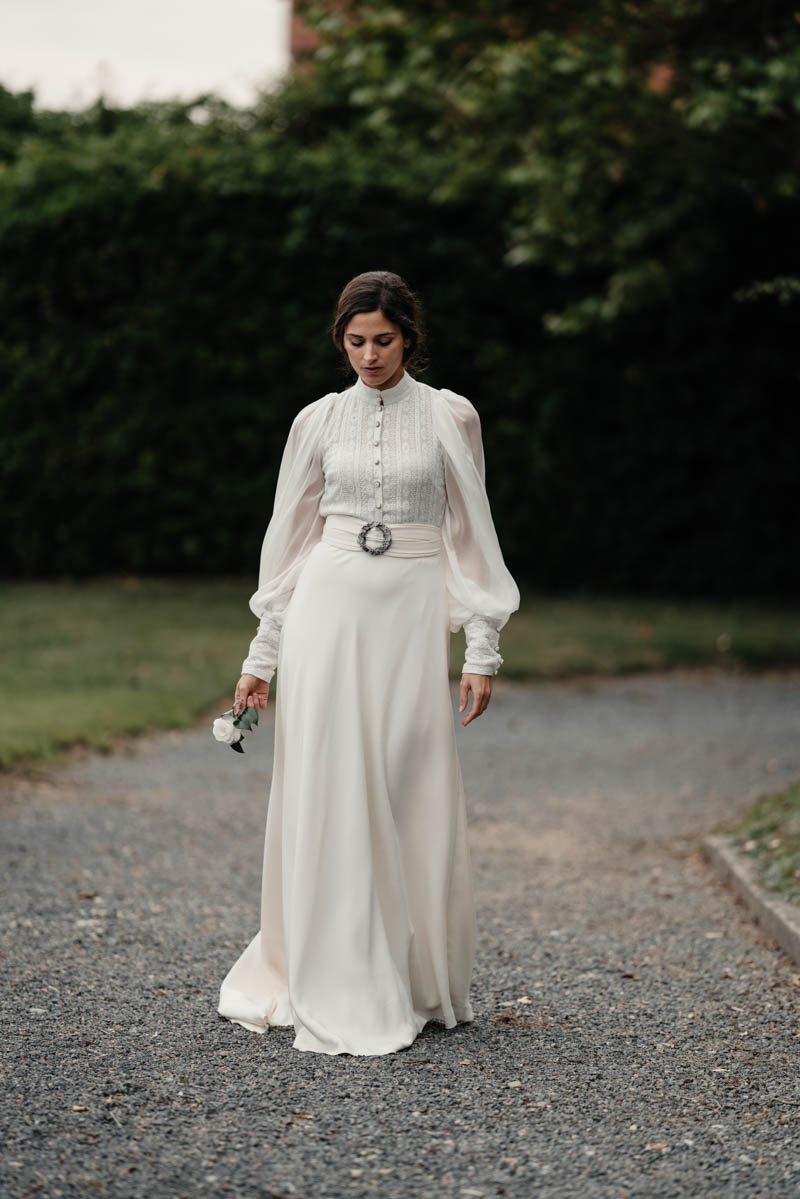 vestido novia Paredero Quiros boda sencillo elegante boho madrid a todo confetti wedding dress bridal