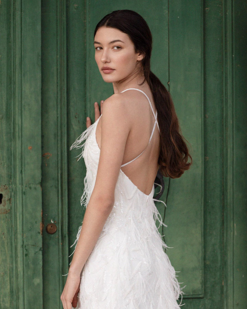 vestido novia barcelona atelier santos costura taller bridal gown wedding dress blog bodas a todo confetti