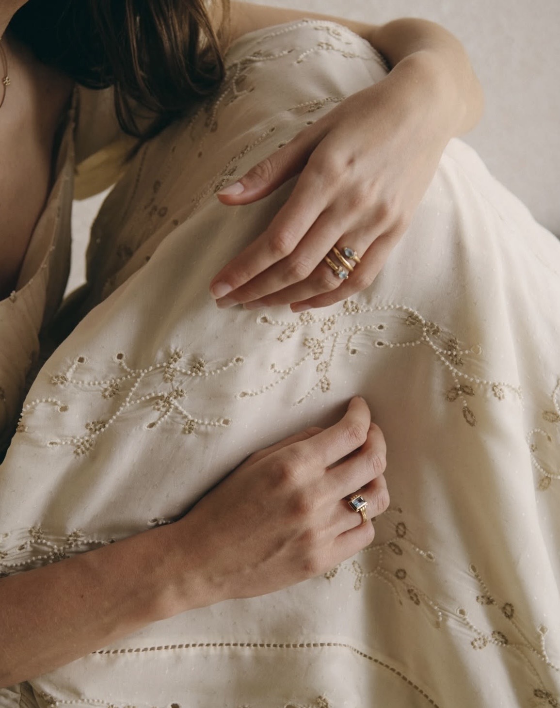 joyas vintage novia anillo pendientes antiqua