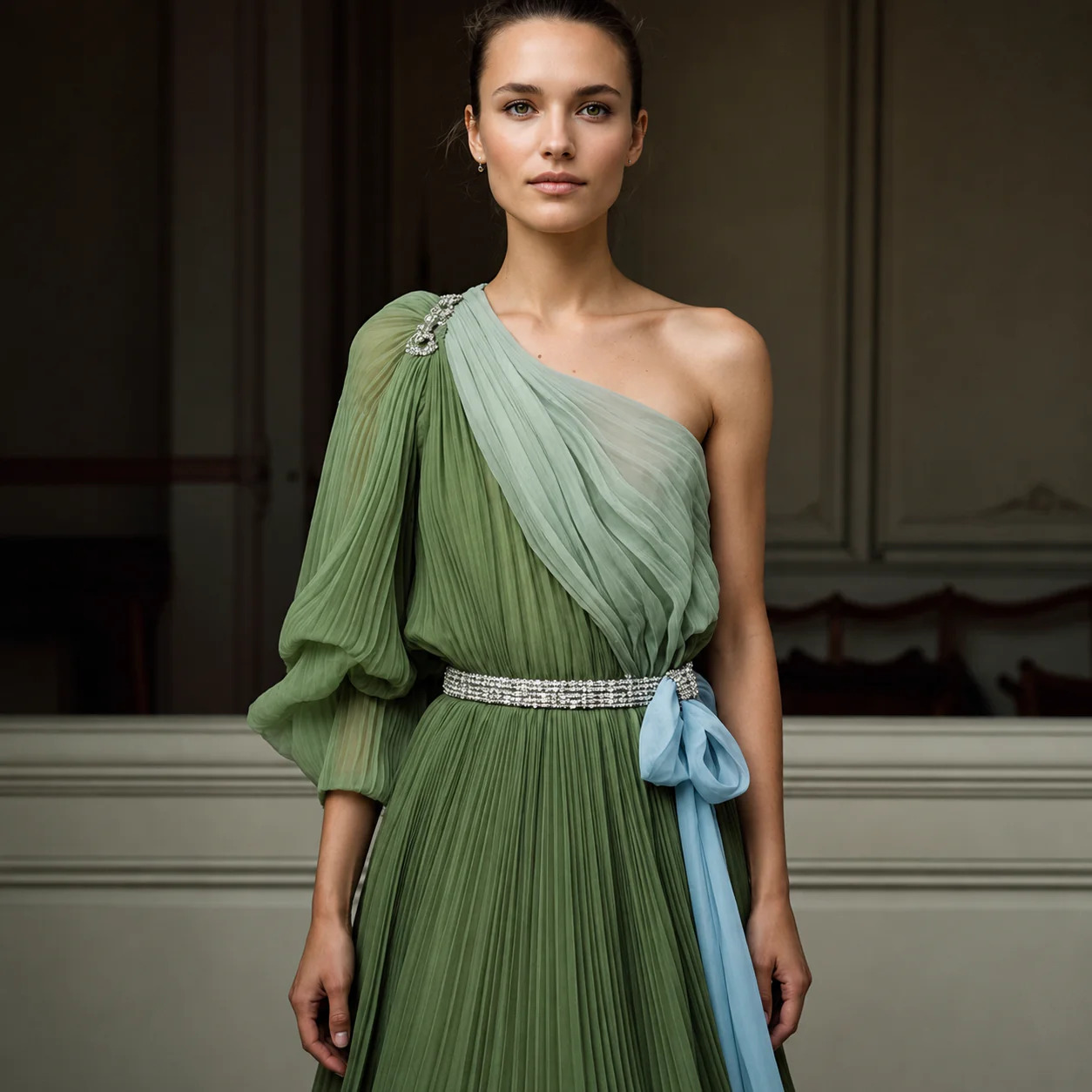 vestido largo invitada boda barcelona cazando mariposas elegante