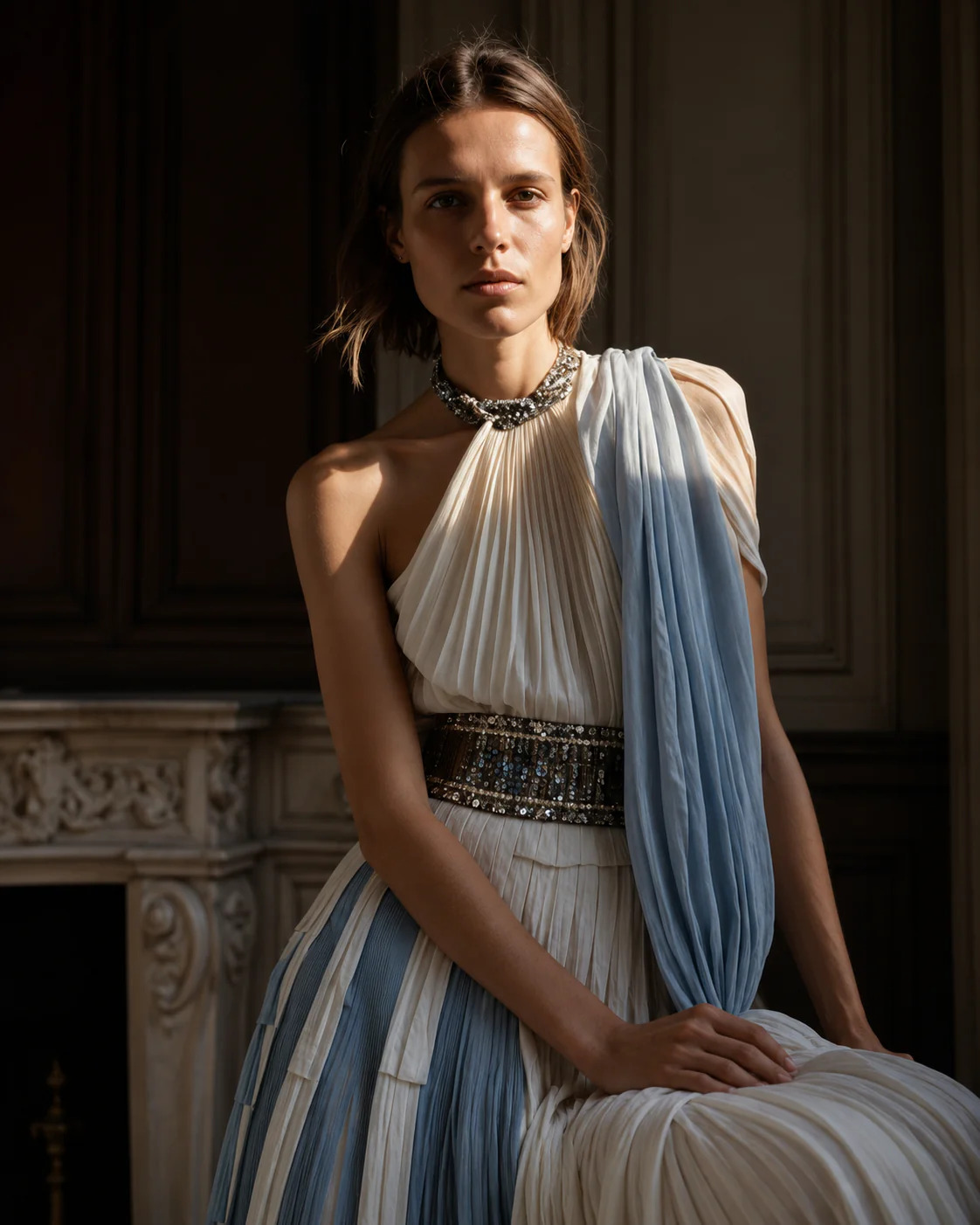 vestido largo invitada boda barcelona cazando mariposas elegante