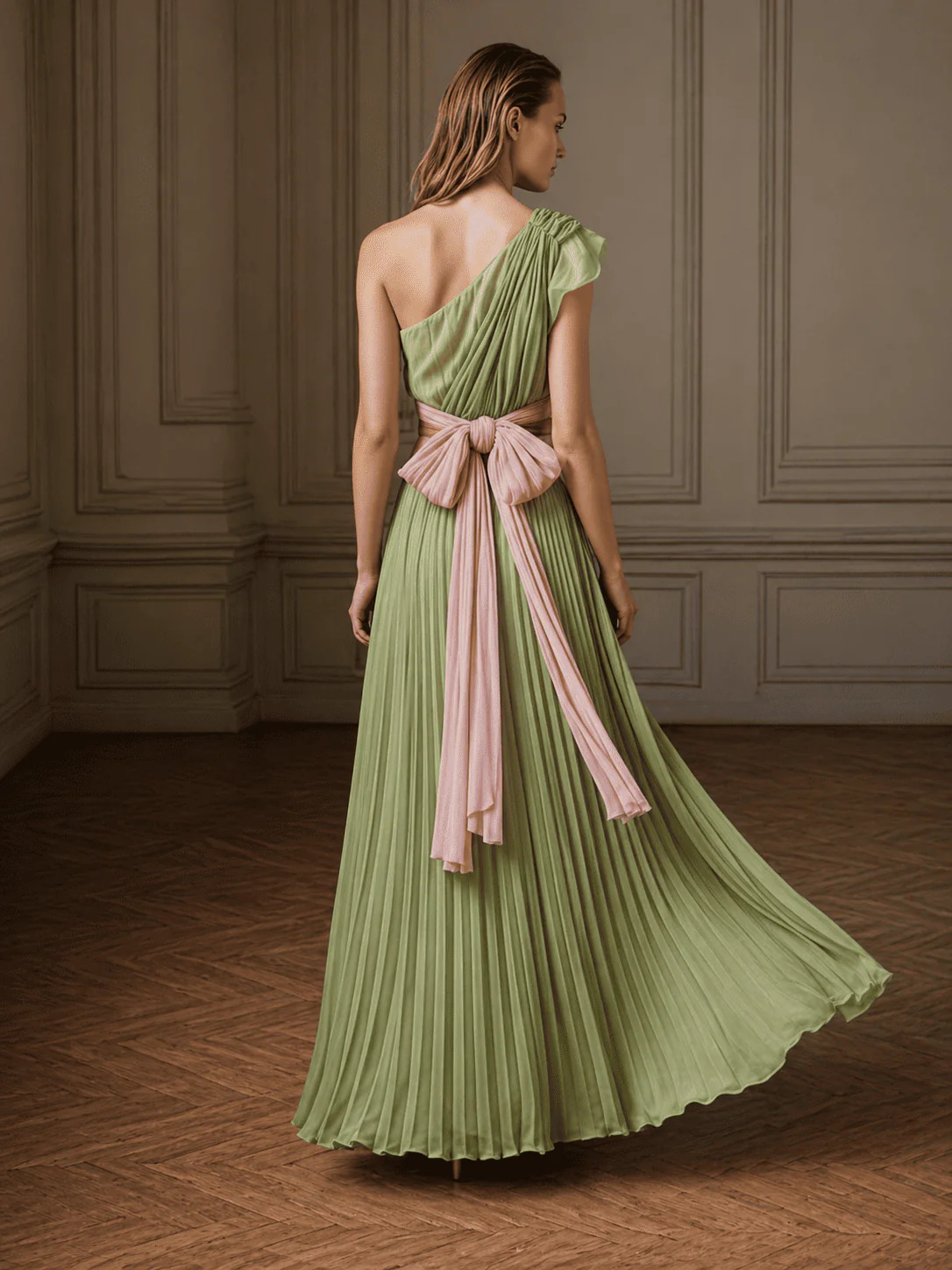 vestido largo invitada boda barcelona cazando mariposas elegante
