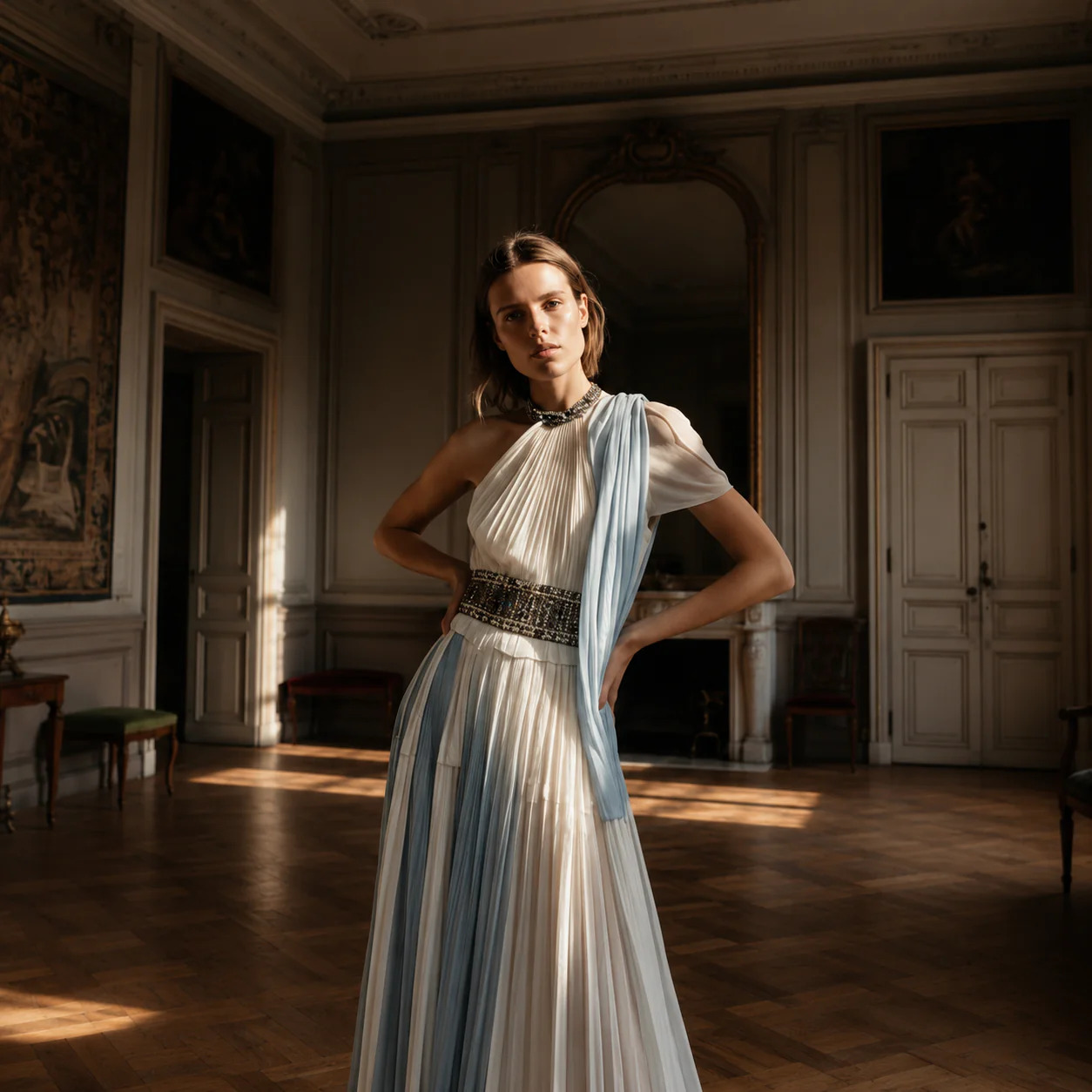 vestido largo invitada boda barcelona cazando mariposas elegante