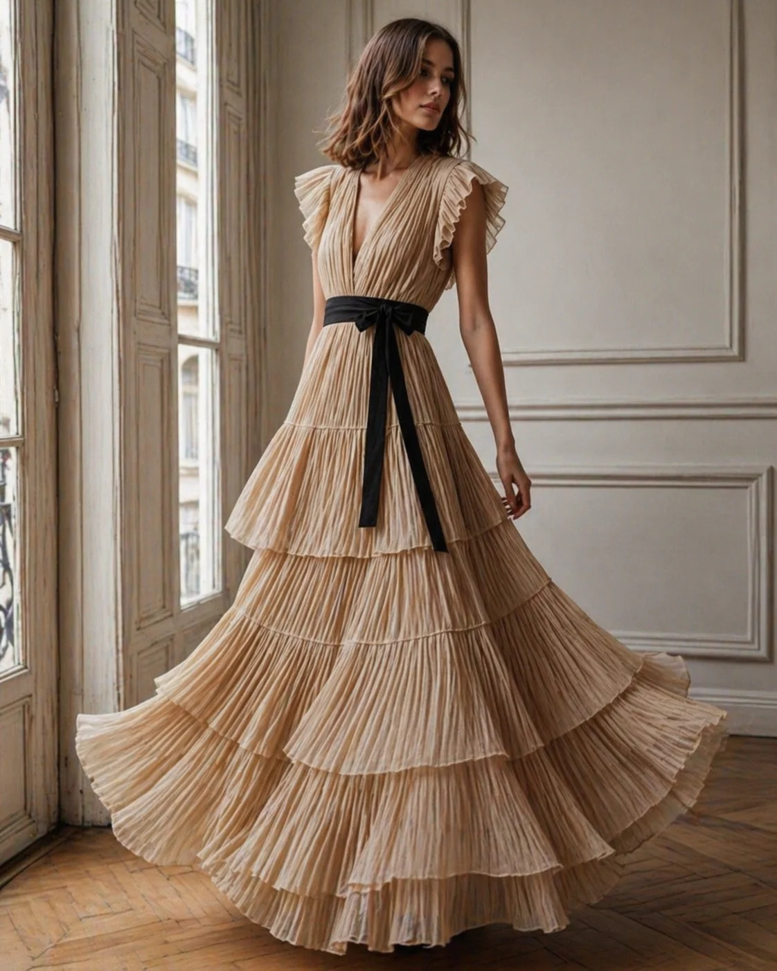 vestido largo invitada boda barcelona cazando mariposas elegante
