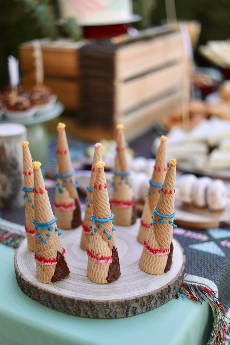 fiesta infantil tipi cumple birthday party ideas girls kids teepee camping woodland boho